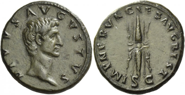 Octavian as Augustus, 27 BC – 14 AD. Divus Augustus. As circa 98, Æ 11.51 g. DIV...