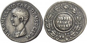 Nero caesar, 50 – 54. Cistophorus, Ephesus circa 51, AR 11.34 g. NERONI CLAVD CAES DRVSO GERM Bare-headed and draped bust l. Rev. COS DES / PRINC / IV...