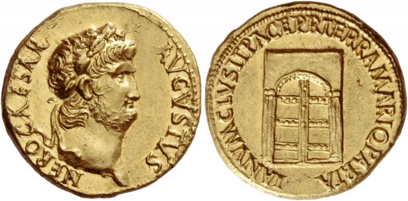 Nero augustus, 54 – 68. Aureus circa 64–65, AV 7.41 g. NERO CAESAR – AVGVSTVS La...