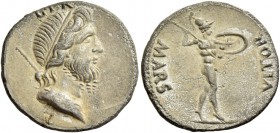 The Civil Wars, 68 – 69. Denarius, Gaul 68/69, AR 3.29 g. G P R Diademed bust of Genius of the Populi Romani with sceptre on far shoulder. Rev. MARS –...