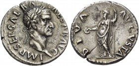 Galba, 68 – 69. Denarius July 68 - January 69, AR 3.31 g. IMP SER GALBA – CAESAR AVG Laureate head r. Rev. DIVA – AVGVSTA Livia standing l., holding p...