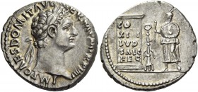 Domitian augustus, 81 – 96. Denarius 14 September - 31 December 88, AR 3.52 g. IMP CAES DOMIT AVG GERM PM TR P VIII Laureate head r. Rev. Incense burn...