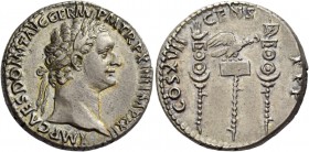 Domitian augustus, 81 – 96. Cistophoric tetradrachm, Asia or Rome (?) 95, AR 10.70 g. IMP CAES DOMIT AVG GERM P M TR P XIIII IMP XXII Laureate head r....