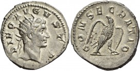 Consecration coins of Trajan Decius, 249 – 251. Consecration issue of Augustus. Antoninianus 250-251, AR 4.30 g. DIVO AVGVSTO Radiate head of Divus Au...