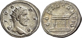 Consecration coins of Trajan Decius, 249 – 251. Consecration issue of Antoninus Pius. Antoninianus 250-251, AR 4.73 g. DIVO – PIO Radiate head of Divu...