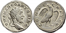 Consecration coins of Trajan Decius, 249 – 251. Consecration issue of Marcus Aurelius. Antoninianus 250-251, AR 4.23 g. DIVO MARCO ANTONINO Radiate he...