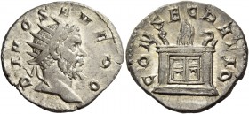 Consecration coins of Trajan Decius, 249 – 251. Consecration issue of Septimius Severus. Antoninianus 250-251, AR 4.05 g. DIVO SEVERO Radiate head of ...