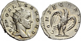Consecration coins of Trajan Decius, 249 – 251. Consecration issue of Severus Alexander. Antoninianus 250-251, AR 3.68 g. DIVO ALEXANDRO Radiate head ...