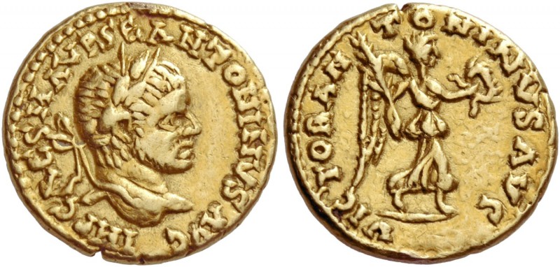 Elagabalus 218 – 222
Quinarius, uncertain eastern mint circa 219, AV 3.74 g. IM...
