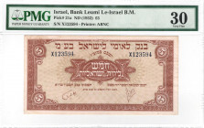 Israel - Bank Leumi - 5 Lirot - 1952 - PMG 30
