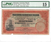 Palestine - 5 Pound - 1929 - PMG 15 - Pick#8b