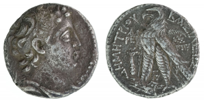 Antiochia - Demetrius II - second reign А-РЕ; between eagles legs - Fp to r. - A...