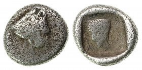 Asia Minor - Caria - AR Tritatemorion - 6th century BC - 1.04g