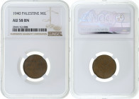 Palestine - 1 Mil - NGC AU58 BN - 1940