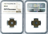 Palestine - 5 Mils - NGC MS63 - 1927
