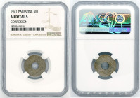 Palestine - 5 Mils - NGC AU Details - 1941