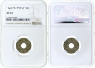 Palestine - 5 Mils - NGC XF45 - 1941
