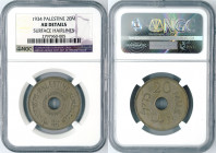 Palestine - 20 Mils - NGC AU Details - 1934