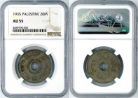 Palestine - 20 Mils - NGC 4659790-050 AU 55 - 1935