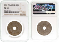 Palestine - 20 Mils - NGC 2841677-015 AU 53 - 1941