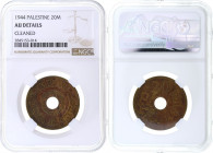 Palestine - 20 Mils - NGC AU Details - 1944