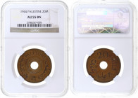 Palestine - 20 Mils - NGC AU55 BN - 1944
