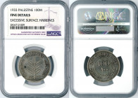 Palestine - 100 Mils - NGC Fine Details - 1933