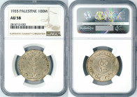 Palestine - 100 Mils - NGC AU58 - 1935