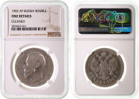 Russia - 1 Rouble - NGC F Det - 1902 AP
