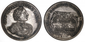 Russia - collectible copy of the medal of Peter for the victory at the gangut in 1714