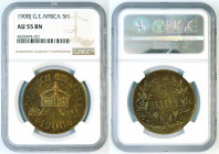 German East Africa - 5 Heller - NGC AU-55 BN - 1908-J