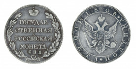 Russia - Alexander I - Poltina - 1803 - Silver copy