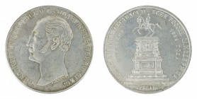 Russia - Nicolas I - memorial Rouble - 1859 - Silver copy