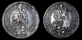 Salzburg - 1 Thaler - 1677/1681 Counterstamped - old Silver (?) Collector copy