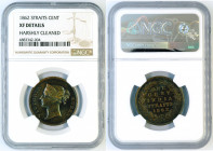 Straits Settlements - 1 Cent - 1862 - NGC XF DETAILS