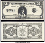 Canada Dominion of Canada $2 23.6.1922 Pick UNL (DC-26) Front and Back Proofs Crisp Uncirculated. Previous mounting and pencil annotations.

HID098012...