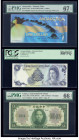 Antarctica, Cayman Islands, China, Germany, Malaya & Suriname Group Lot of 7 Graded Examples PMG Superb Gem Unc 67 EPQ; Gem Uncirculated 66 EPQ; About...