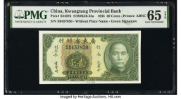 China Kwangtung Provincial Bank 20 Cents 1935 Pick S2437b S/M#K56-32a PMG Gem Uncirculated 65 EPQ. 

HID09801242017

© 2020 Heritage Auctions | All Ri...