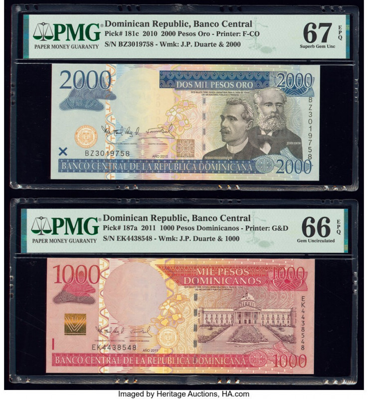Dominican Republic Banco Central de la Republica Dominicana 2000; 1000 Pesos Oro...