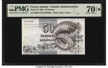Faeroe Islands Foroyar 50 Kronur 2001 Pick 24 PMG Gem Uncirculated 70 EPQ S. 

HID09801242017

© 2020 Heritage Auctions | All Rights Reserved