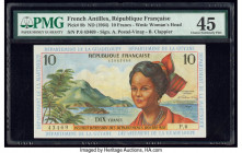 French Antilles Institut d'Emission des Departements d'Outre-Mer 10 Francs ND (1964) Pick 8b PMG Choice Extremely Fine 45. 

HID09801242017

© 2020 He...