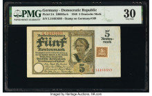 Germany Democratic Republic Treasury 5 Deutsche Mark 15.10.1948 Pick 2A PMG Very Fine 30. 

HID09801242017

© 2020 Heritage Auctions | All Rights Rese...