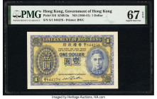 Hong Kong Government of Hong Kong 1 Dollar ND (1940-41) Pick 316 KNB13a PMG Superb Gem Unc 67 EPQ. 

HID09801242017

© 2020 Heritage Auctions | All Ri...