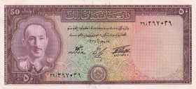 Afghanistan, 50 Afghanis, 1957, AUNC(+), p33c
AUNC(+)
Estimate: $25-50