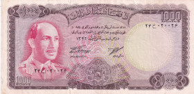 Afghanistan, 1.000 Afghanis, 1967, VF, p46a
VF
There are blemishes and minor cracking 
Estimate: $25-50