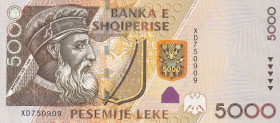 Albania, 5.000 Leke, 2013, UNC, p75b
UNC
Estimate: $50-100