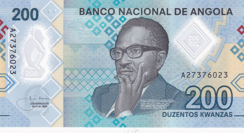 Angola, 200 Kwanzas, 2020, UNC, pNew
UNC
Polymer plastics banknote
Estimate: ...
