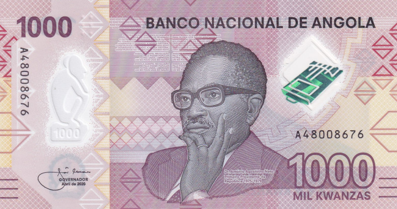 Angola, 1.000 Kwanzas, 2020, UNC, pNew
UNC
Polymer plastics banknote
Estimate...