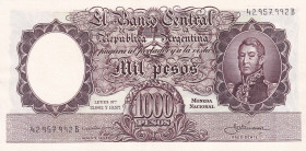 Argentina, 1.000 Pesos, 1954/1964, UNC, p274
UNC
Estimate: $25-50