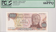 Argentina, 1.000 Pesos, 1976/1983, UNC, p304d
UNC
PCGS 66 PPQ
Estimate: $25-50
